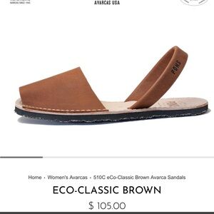Women's Eco-Classic Brown Avarca Sandals